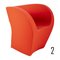 Red Little Albert Armchair by Ron Arad for Moroso 3