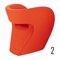 Red Little Albert Armchair by Ron Arad for Moroso 5