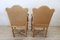 Jute and Poplar Wood Armchairs, 1930s, Set of 2 2