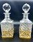 French Ormolu Cut Crystal Whisky and Cognac Decanters, Set of 2 2
