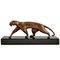 Art Deco Bronze Panther Skulptur von Michel Decoux, Frankreich, 1930 1