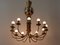 Lampes à Suspension à 12 Bras en Laiton par United Workshops pour Vereinigte Werkstätten Collection, 1950s 2