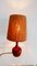 Organic Teak & Sisal Table Lamp, Denmark, 1950s 11