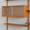 Teak Wall Unit with Glass Cabinet & Shelf by Poul Cadovius, Denmark, 1960s 6