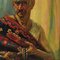 Hein Froonen, vendedor marroquí de kilims y joyas, años 30, pintura al óleo, Imagen 5