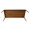 Langer Skandinavischer Mid-Century Modern Teak Couchtisch 10