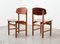 Model 122 Dining Chairs by Borge Mogensen for Soborg Denmark, 1951, Set of 2 1