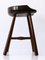 Tabouret Mid-Century en Bois Massif, Allemagne, 1950s 13