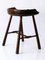 Mid-Century Modern Solid Wood Stool, Germany, 1950s, Image 14