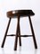 Mid-Century Modern Solid Wood Stool, Germany, 1950s, Image 15