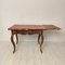 18th Century Swedish Baroque Brown & Red Extendable Dining Table, 1780s, Image 8