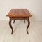 18th Century Swedish Baroque Brown & Red Extendable Dining Table, 1780s 12