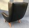 Black Leather & Teak Model 110 Lounge Chair by Illum Wikkelsø for Søren Willadsen Møbelfabrik, Image 5