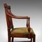 Antique English Carver Seat Elbow Chair, 1780s 10