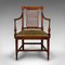 Antique English Carver Seat Elbow Chair, 1780s 2