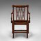 Antique English Carver Seat Elbow Chair, 1780s 5