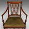 Antique English Carver Seat Elbow Chair, 1780s 7