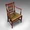 Antique English Carver Seat Elbow Chair, 1780s 6