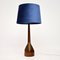 Vintage Teak & Brass Rocket Table Lamp, 1960s, Image 1