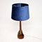 Vintage Teak & Brass Rocket Table Lamp, 1960s 7