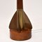 Vintage Teak & Brass Rocket Table Lamp, 1960s 4