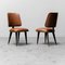 Braune Vintage Stühle aus Öko-Leder von Umberto Mascagni, 1960er, 2er Set 1