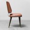 Braune Vintage Stühle aus Öko-Leder von Umberto Mascagni, 1960er, 2er Set 4