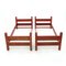 Agata Bed in Red Wood by Vittorio Introini for Saporiti, 1960s, Image 4