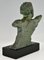 Frederic C. Focht. Bust of French Aviator and Hero Jean Mermoz, 1930, Bronze 8