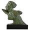 Frederic C. Focht. Busto del aviador y héroe francés Jean Mermoz, 1930, bronce, Imagen 1