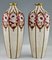 Art Deco Ceramic Vases with Stylized Peonies & Roses by Maurice Paul Chevallier for Longwy 1925, Set of 2 4