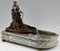Art Nouveau Bronze Sculptural Tray or Indoor Fountain with Seated Nude Holding a Vase by Suzanne Bizard, France, 1900 4