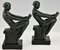 Art Deco Delassement Bookends with Reading Nudes by Max Le Verrier, France, 1930s, Set of 2 7