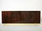 Brown Goatskin Parchment Brass Sideboard by Aldo Tura, 1960s 1
