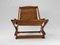 Teak Wood Sling Lounge Chair 12