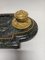Late 19th Century Inkwell in Gilded Bronze & Green Marble 3