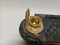 Late 19th Century Inkwell in Gilded Bronze & Green Marble, Image 2