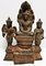 Khmer Triad Buddha Group, 1450er, Bronze, 3er Set 3