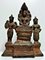 Groupe de Bouddha Triade Khmer, 1450s, Bronze, Set de 3 1