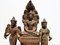 Khmer Triad Buddha Group, 1450er, Bronze, 3er Set 4