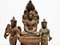 Khmer Triad Buddha Group, 1450s, Bronze, Set of 3, Image 4