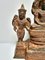 Khmer Triad Buddha Group, 1450er, Bronze, 3er Set 6