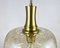 Vintage German Gilded Brass & Glass Pendant Light, 1970s 9