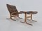 Mid-Century Lounge Chair & Ottoman by Ingmar Relling for Westnofa, Norway, 1970s, Set of 2 2