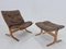 Mid-Century Lounge Chair & Ottoman by Ingmar Relling for Westnofa, Norway, 1970s, Set of 2 8