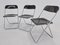 Mid-Century Plia Folding Chairs by Giancarlo Piretti from Castelli, 1960s, Set of 3 4