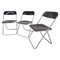 Mid-Century Plia Folding Chairs by Giancarlo Piretti from Castelli, 1960s, Set of 3, Image 1