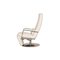 Fauteuil en Cuir Blanc de Brühl 13