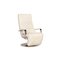 White Leather Armchair from Brühl 1