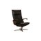 Black Leather Conform Armchair, Image 1
